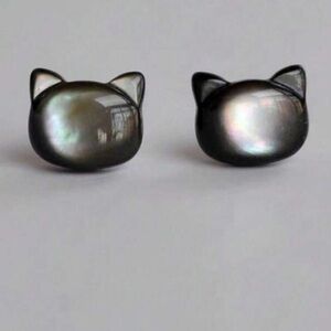 🐈‍⬛ Sterling Silver Cat Studs 🐈‍⬛